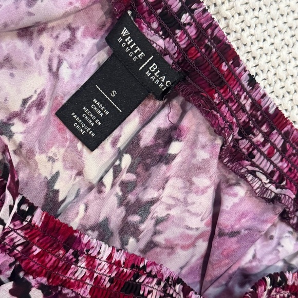 White House Black Market Multicolor Floral Blouse - Picture 6 of 7